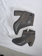 Grey Ankle Boots with Block