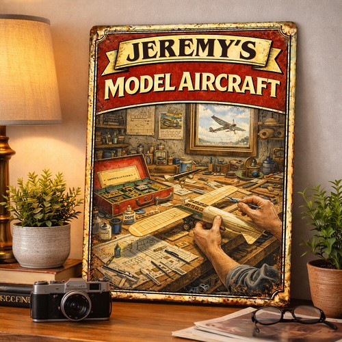 Personalised model aircraft - personalised,