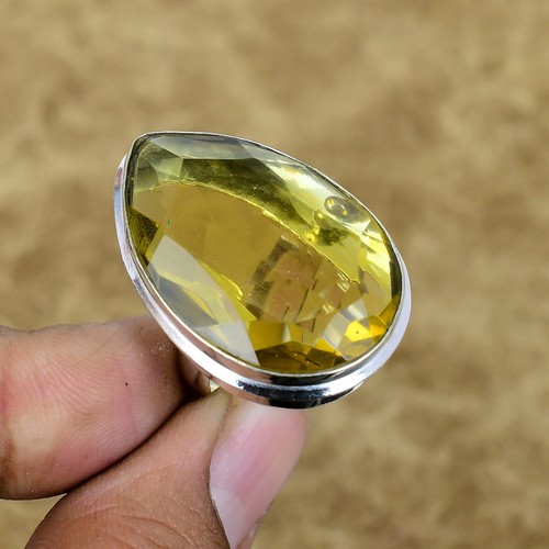 Natural citrine pear gemstone - citrine,