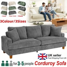 3 4 Seater Corduroy Sofa