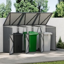 Outdoor Triple Wheelie Bin