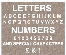 75mm BLACK / WHITE SELF