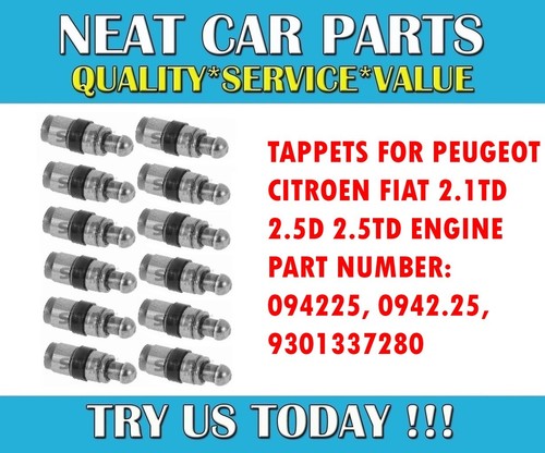 Tappets for peugeot 406 - 12,