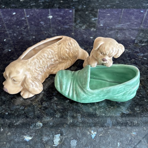 Vintage sylvac beige dog - sylvac,
