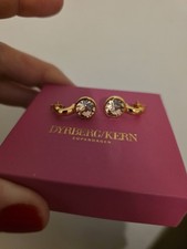Dyrberg KERN  earrings With Golden Shade Stones. Absolutely Beautiful!!