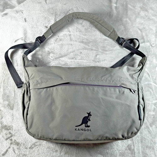 Kangol messenger bag gray - kangol,