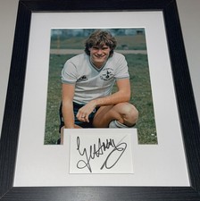 GLENN HODDLE SPURS TOTTENHAM FOOTBALL LEGEND HAND SIGNED AUTOGRAPHED DISPLAY