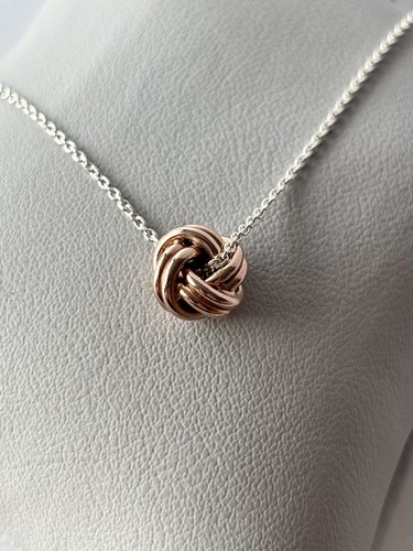 Rose gold plated knot - gold,