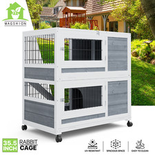 Wooden Rabbit Hutch Cage