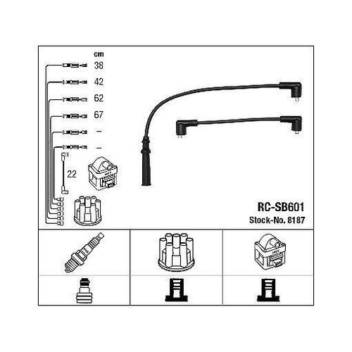 8187 ngk ignition cable - ignition,
