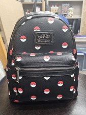 ? Pokemon Pokeball Loungefly Mini Backpack Bag Eevee Pikachu