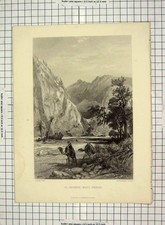 Original Old Antique Print El