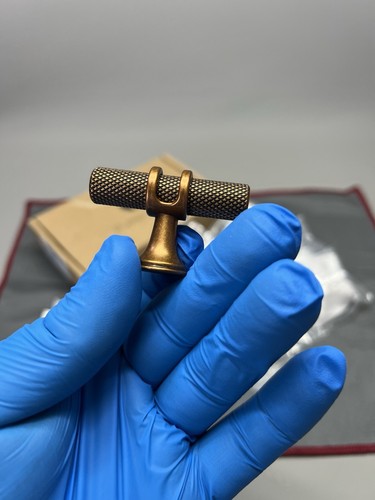 Antique brass knurled - brass,