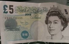 5 Pound Old British Sterling