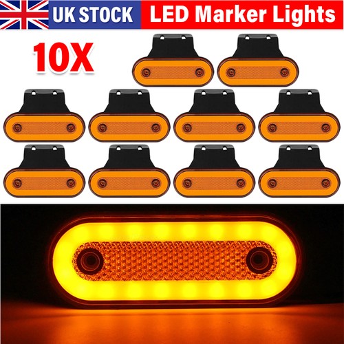 10x 12v 24v orange amber - 24v,