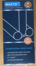 Black Large Door Draft Stopper