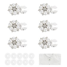6 Pcs Rhinestone Button