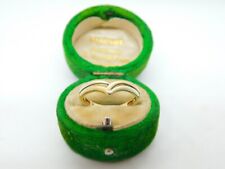 9ct Yellow Gold Modernist Wishbone Band Ring Vintage c1970