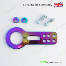 Neo Chrome Universal JDM Front Bumper Racing Tow Hook - Top Quality Aluminium