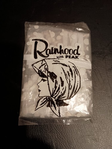 Vtg rainhood with peak clear - rainhood,