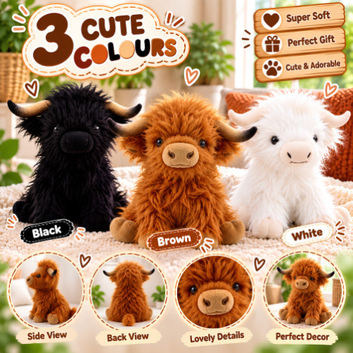 Highland cow plush toy - cm,