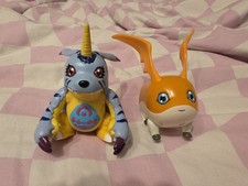Digimon Talking Gabumon & Patamon Bandai 1999 4.5”'