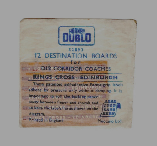 Hornby dublo packet 12 - hornby, of