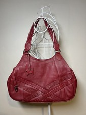 Radley Burgundy Leather Shoulder Bag Pre Owned Excellent Condition +  Dust Bag