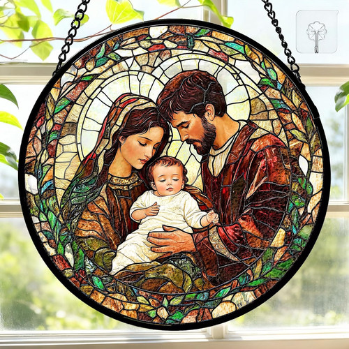Inch stained glass window - 7.8,