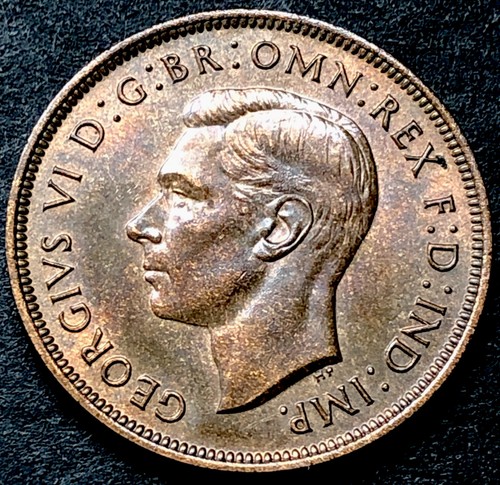 1937 penny coin british - 1937, coin-1d