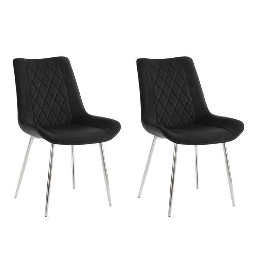 Velvet dining chairs set - dining,