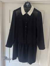 ZARA BLACK DRESS/playsuit L/S