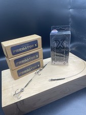 Predator X Titanium Pike Trace 3 PACK With 20 x sz 4 Pro Point X 42lb 7 Strand