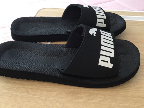 Womens black puma slides size - puma,