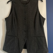 Ladies Waistcoat Pinstriped