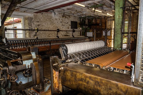 Photo 12x8 knockando - wool, mill