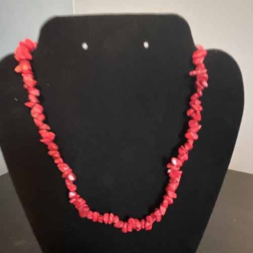 Red chip acrylic beaded - chip,