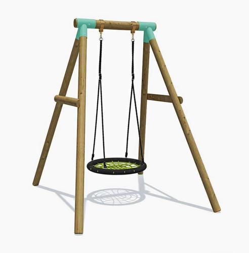 Wooden frame nest swing set - wooden,