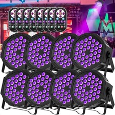180W Stage Lights DJ LED Par Light UV Party Lights Uplights with Remote Control
