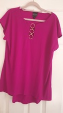 QVC Coco Bianco Cerise Top
