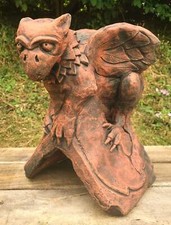 Baby Griffin roof finial 90° angled ridge tile frost proof stone original design