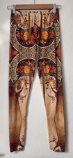 'La Trappistine' Alphonse Mucha Print Leggings XS