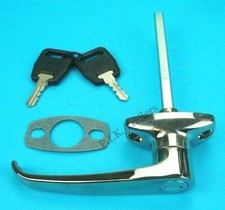 Chrome L Handle Door Lock & 2