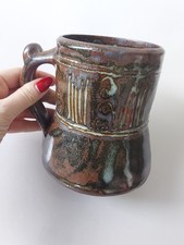 Abuja Pottery Large Tankard Nigeria michael Cardew link Marked Abuja Rare