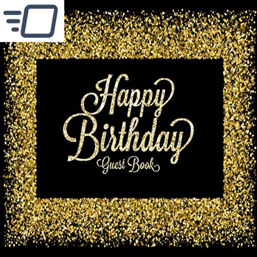 Happy birthday guest book - birthday,