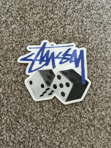 Stussy dice sticker blue - stussy,