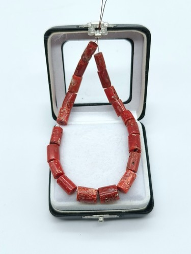 Genuine red coral - red, tube