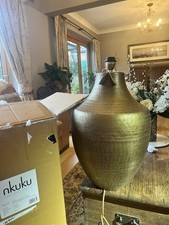 Nkuku Tanda Brass Table Lamp BNWT