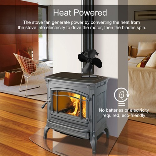 Blades heat powered stove - 4,