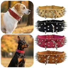 Large Pet Dog Puppy PU Collar